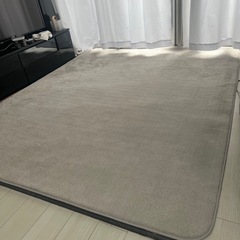 木目調ホットカーペット+ラグの画像