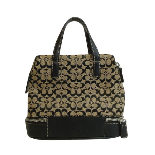 コーチ COACH ハンドバッグ シグネチャー バニティ バニティ 化粧ポーチ ブラック