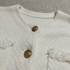 アルページュストーリー　ツイードニット　ホワイトの画像