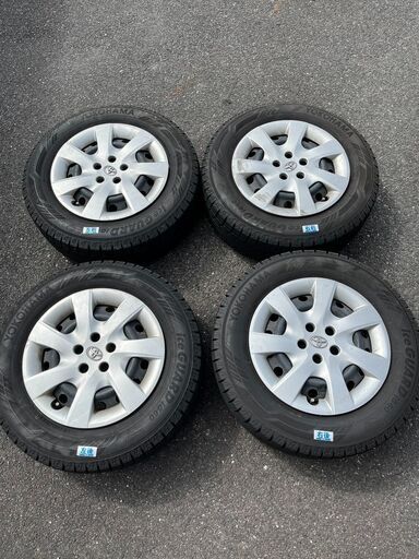 【引き取り限定】美品 15インチ トヨタ 純正ホイール ヨコハマ アイスガード iG60 195/65R15 2017年30週