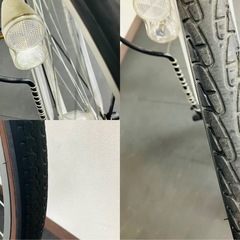 整備済 27インチファミリーサイクル 自動点灯ライト 変速なし シルバーの画像