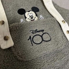 ディズニー　ミッキー　ボア　オーバーオール　95の画像