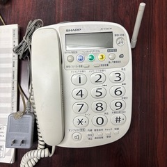シャープ　デジタルコードレス電話機　取扱説明書付き　中古の画像