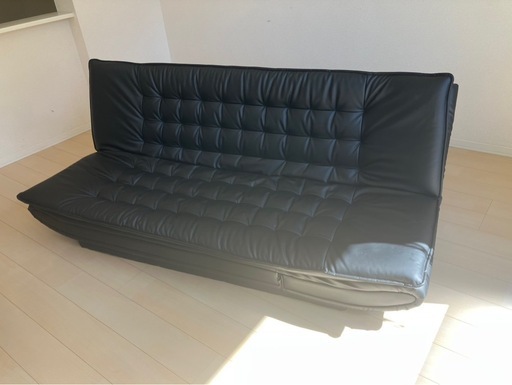 ブラック ソファベッド キルティングデザイン ニトリ (Ts) 自治医大の