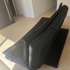 3月12日迄！！ブラック ソファベッド キルティングデザイン ニトリの画像