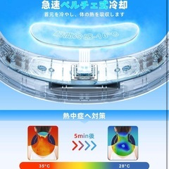 ネッククーラー  軽量 ネックファン USB充電式 3000mA hバッテリー 熱中症対策の画像