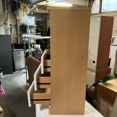 A2603-0181 ニトリ　3段引き出し付き　収納シェルフ　中古美品の画像