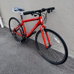 人気ブランド　ルイガノ クロスバイクSHASSE 24段変速 安全整備士が整備　軽量アルミフレームなのでスピード出やすく軽いです！めちゃくちゃ新品にも交換してます。防犯登録も込みの価格で、面倒なく乗れますの画像