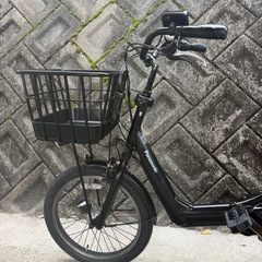 パナソニックのチャイルドシート付き電動自転車バッテリー13.2ahの画像