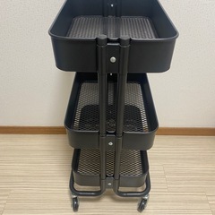 IKEA ワゴン 黒   の画像