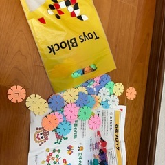 フラワーブロックToys Block 100個　イニシャル　お花ブロック　知育玩具の画像