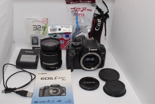 初心者オススメ✨Canon EOS Kiss X2 一眼レフ 届いてすぐ使える