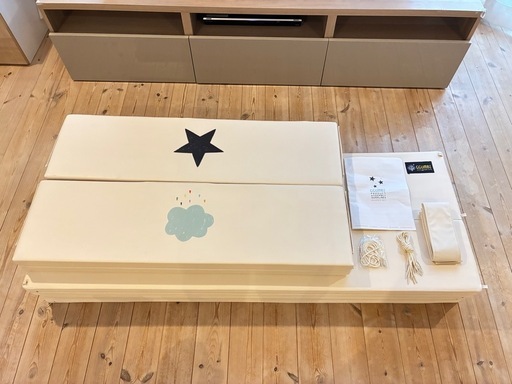 ベビーサークルWorld Star large プレイマット アイボリー