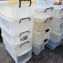 衣装ケース　17個　中古の画像