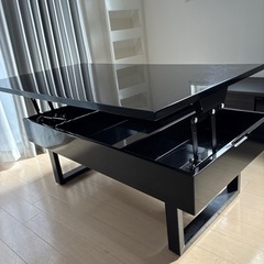 （無料）収納付きローテーブル（引き取り限定）の画像