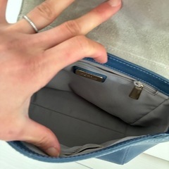 FURLA ブルー　ショルダーバッグの画像