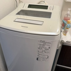 Panasonic 洗濯機 NA-SJFA808-W 2021年製 宮崎市 3月20日引き取り限定の画像