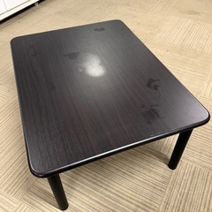 【お買い得‼️】コンパクト♪ 80cm幅ローテーブル センターテーブル リビングテーブル 木目調ダークブラウン♪の画像