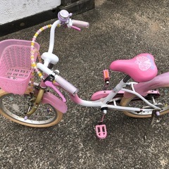 【無料】子供用自転車（ディズニープリンセス）【中古】の画像