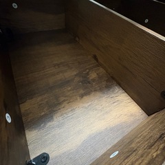 3月28日まで【美品】昇降式ローテーブル 収納付 幅100×奥60×高42-64cm 24kg MDF スチールの画像