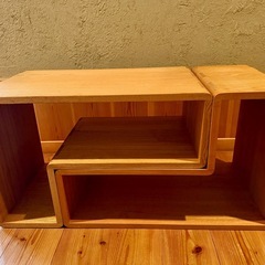 【ACTUS】オープンシェルフ「ロダン」（2点セット）の画像