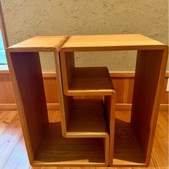 【ACTUS】オープンシェルフ「ロダン」（2点セット）の画像