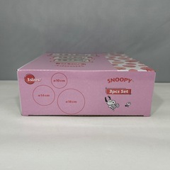 スヌーピー　食品保存容器　ホーロー蓋付き　いちご柄　の画像