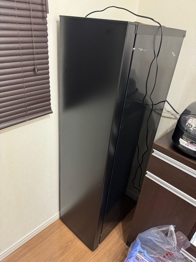 アイリスオーヤマ 冷凍庫 スリム 120L ブラック スキマックス IUSN-S12B-B 前開き式 自動霜取り 幅35.6cm