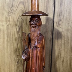 木彫り人形　太師の画像