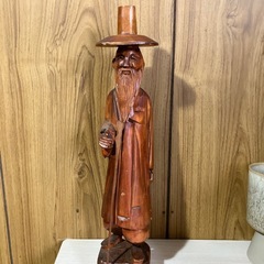 木彫り人形　太師の画像