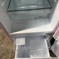 ハイセンス 【右開き】154L 2ドアノンフロン冷蔵庫 keyword ピンク HR-G1501KPの画像