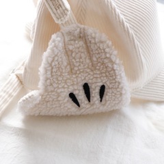 【東京ディズニーリゾート】ミッキー 耳当て付きキャップ★アイボリー★外見美品の画像