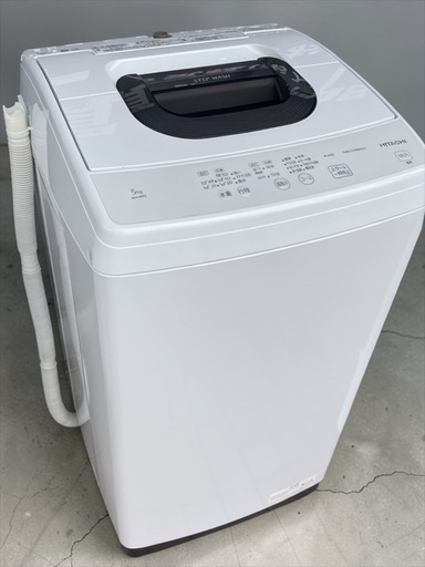 日立 HITACHI 全自動洗濯機 NW-50G 2022年製　5kg クリーニング済み　単身向け