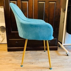 北欧風🦋ベロア調デスクチェア【グッディーズ】の画像