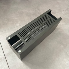 無印良品　スチールタップ収納箱フラップ式・ダークグレーの画像