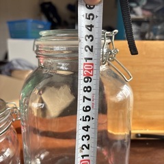 密封ガラス瓶2個セットの画像