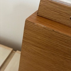 【美品】　無印良品　ダブルベッド　収納付き　オークの画像