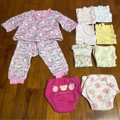 女の子80ベビー冬服セットの画像