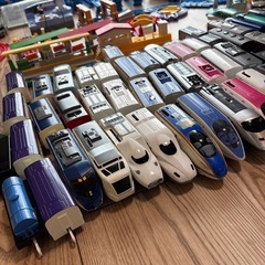 線路大量！！プラレール　線路、電車などなどの画像