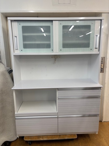 N1334★レンジボード★カップボード★食器棚★幅1395mm
