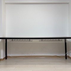 IKEA デスク LAGKAPTEN ラグカプテン  OLOVオーロブ 脚 伸縮式 ブラックの画像