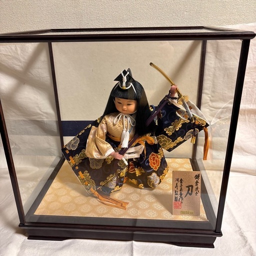 労働大臣賞受賞 5月人形鎌倉武士 刀 金子玉童作 河寿監製 現代の名工