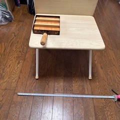 折りたたみテーブル　縦40cm✖️横50cm✖️高さ36cm 3客　　の画像