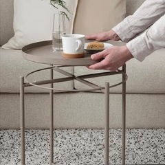 IKEA お盆にもなるサイドテーブル  グレーの画像