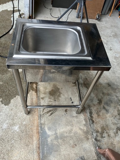 【業務用 一層シンク】450×600×800㎜ 店舗・厨房用