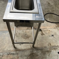 【業務用 一層シンク】450×600×800㎜ 店舗・厨房用の画像