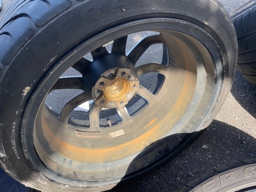 5ZIGEN 18インチ ブラックホイール タイヤ付き4本 (245/40R18等)Z33