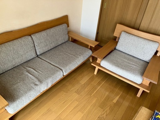 NITORI 1人掛け、3人掛けソファ　　決まりました。