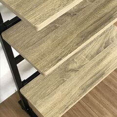 【新品】天井つっぱり ペグボードラック60 oakの画像