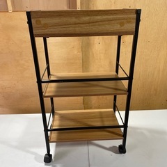 キッチンワゴン　キャスター付きの画像